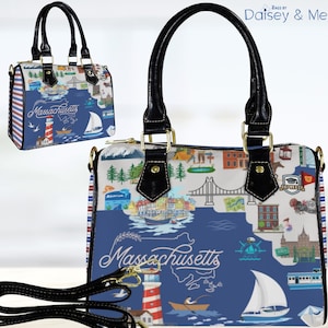 Map Bag • Coastal Bag • Crossbody Handbag • Summer Bag • Weekend Bag • Martha’s Vineyard • Nantucket • Cape Cod • Bags and Gifts • Map Gifts