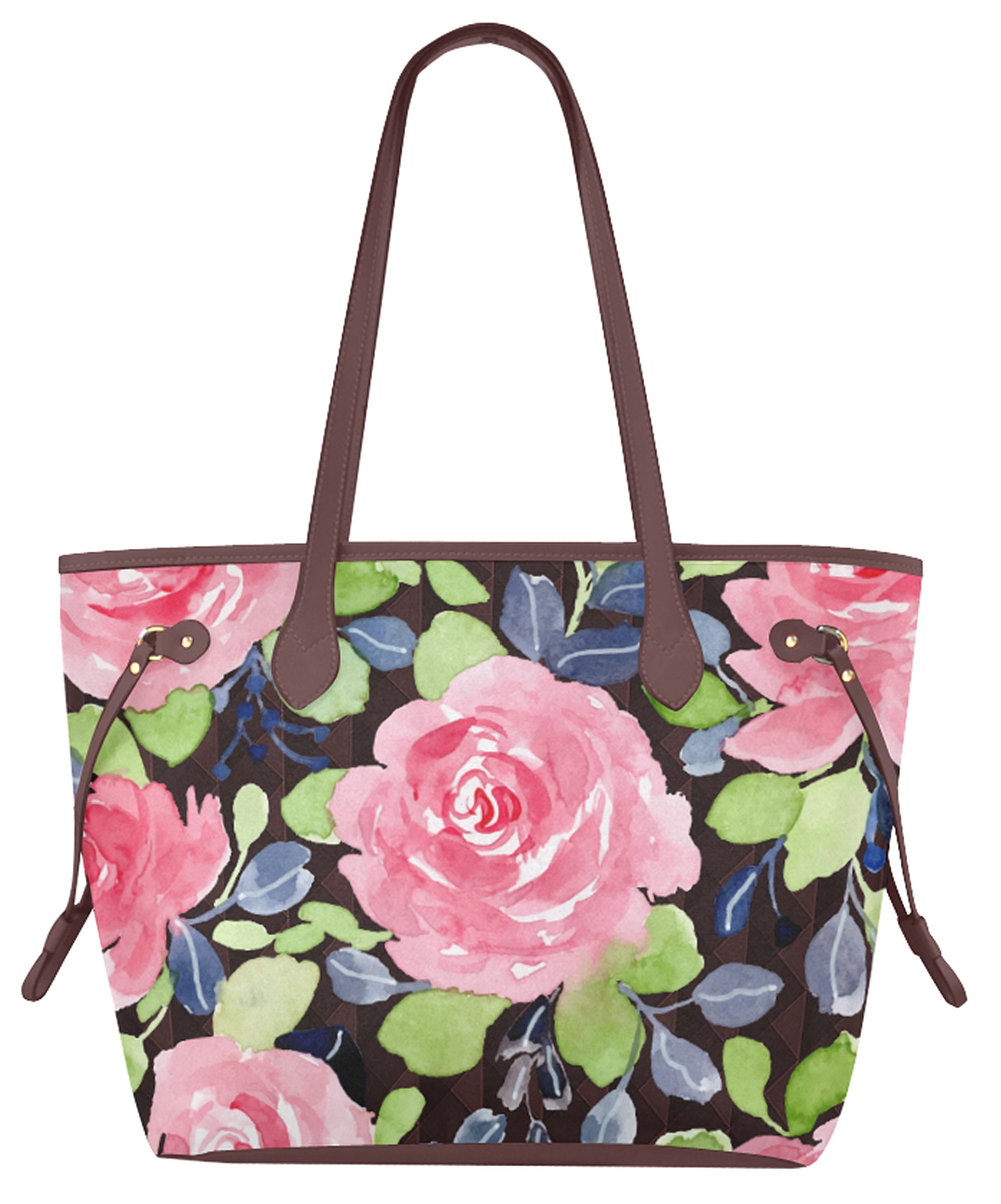 Pink Roses Tote Floral Tote Pink Roses Pattern Roses - Etsy