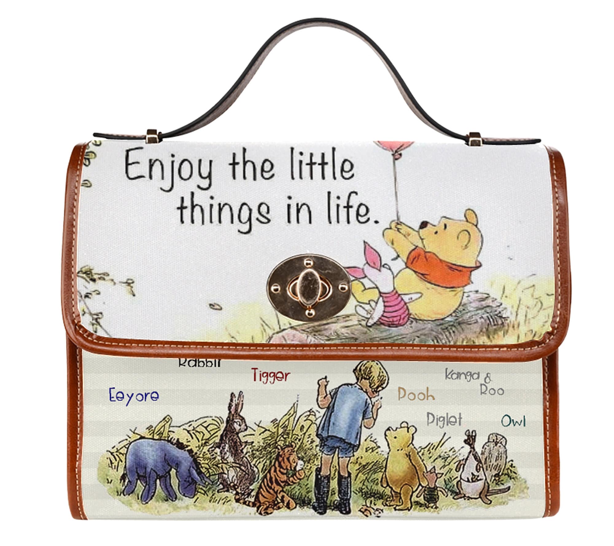 Disney Women's Eeyore Crossbody Passport Bag Travel Purse Winnie The Pooh Blue