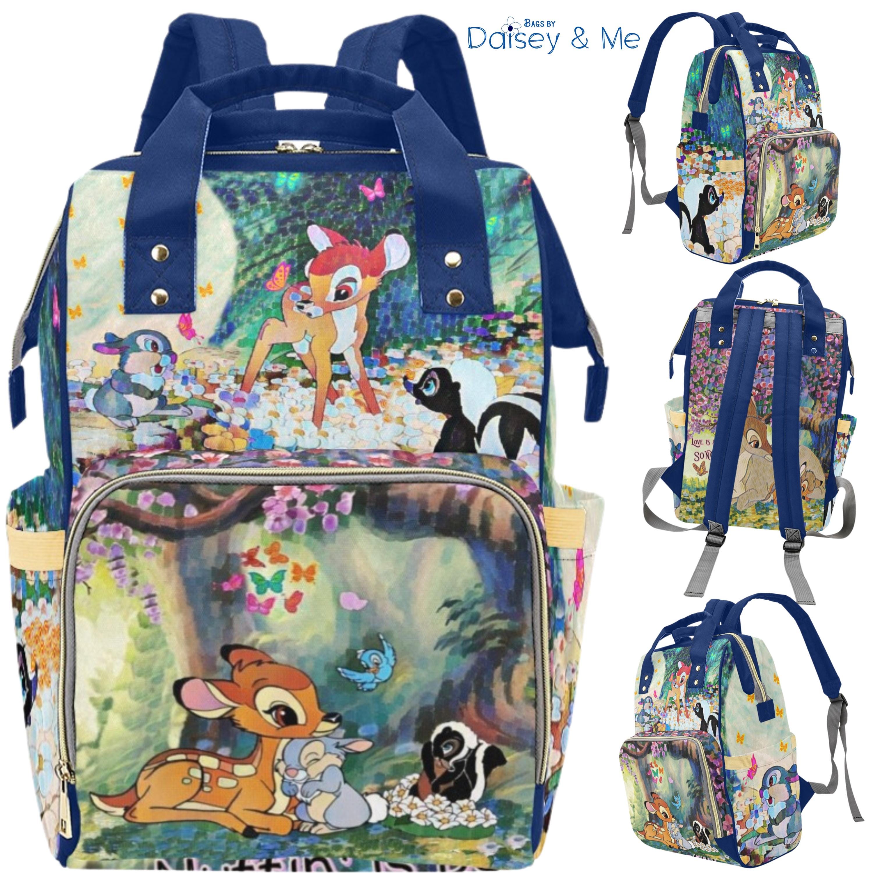 Discover Bambi Diaper Bag Backpack, Baby Deer Gift