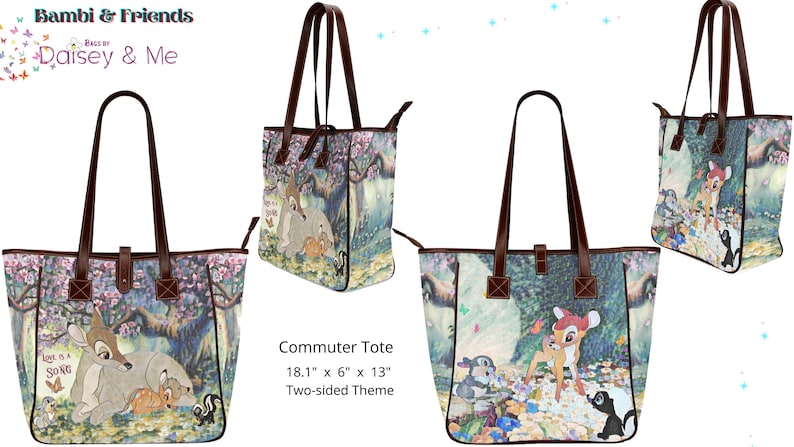 Bambi and Friends \u2219 Commuter Tote Bag \u2219 Forest Animals Theme \u2219 Thumper \u2219 School Bag \u2219 Satchel \u2219 Shoulder Bag \u2219 Messenger \u2219 Umbrella \u2219 Wallet