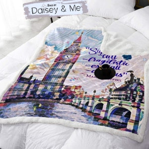Mary Poppins ∙ Soft Blanket Throws ∙ Blanket Wrap ∙ Couch Blanket ∙ Nanny Gifts ∙ Crossbody Travel Bags for Women ∙ Rain Umbrella