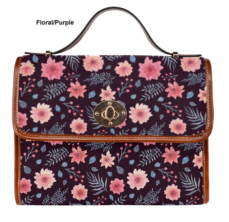 Floral Messenger Tote \u2219 Floral Messenger \u2219 Floral Pattern \u2219 Illustrated Messenger Bag \u2219 Fashionista Bag \u2219 Bohemian Floral Tote \u2219 Office Bag