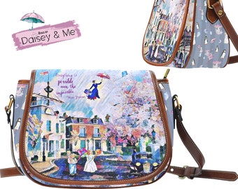 Mary Poppins ∙ Shoulder Bag Gift ∙ Mary Poppins Bag ∙ Nanny Gift ∙ Retro Bag ∙ Mary Poppins Gift ∙ Crossbody Bags ∙ Poppins Umbrella