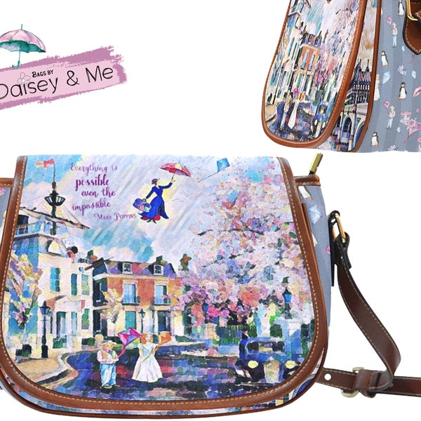 Mary Poppins ∙ Shoulder Bag Gift ∙ Mary Poppins Bag ∙ Nanny Gift ∙ Retro Bag ∙ Mary Poppins Gift ∙ Crossbody Bags ∙ Poppins Umbrella