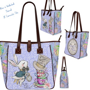 Alice Bag ∙ Alice in Wonderland Bag ∙ Alice in Wonderland ∙ Alice Mad Hatter Bag ∙ Alice Birthday Gift ∙ Alice Travel ∙ Alice Shower