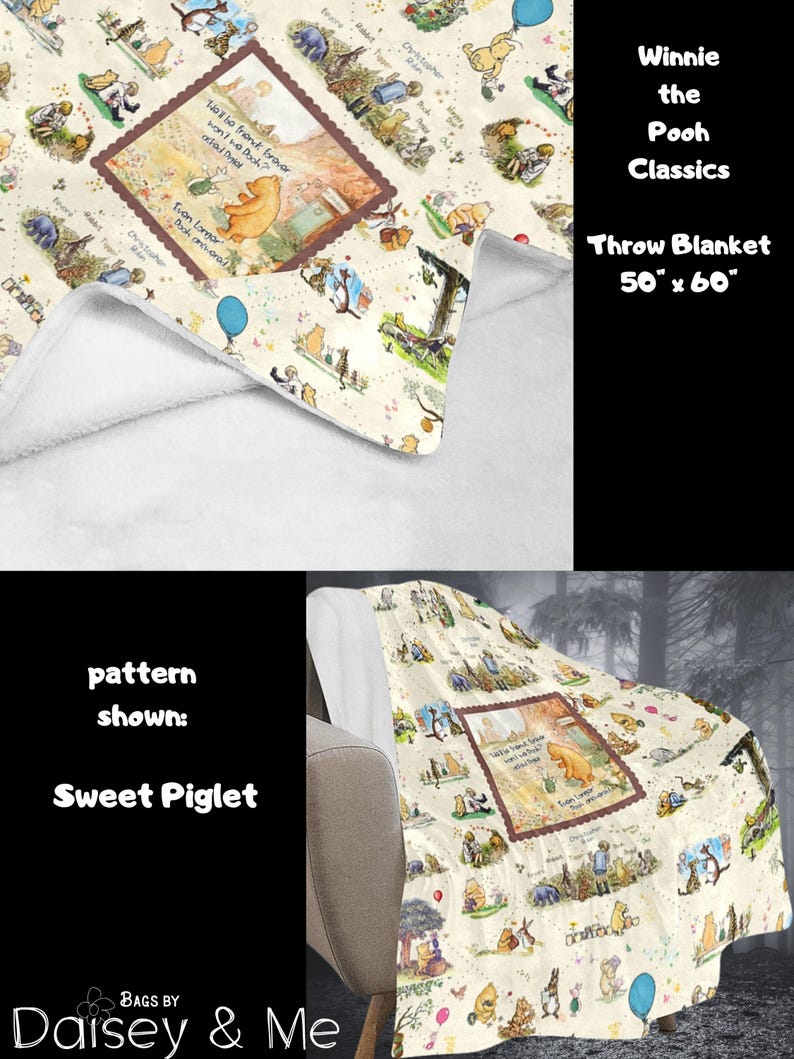 Winnie the Pooh ∙ Pooh and Piglet ∙ Travel Bag ∙ Overnight Bag ∙ Diaper Bag • Weekend Bag • Mom Bag • Nursing Bag • Pooh Bear • Bags Gifts image 10