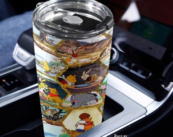 Winnie the Pooh ∙ Stainless Steel Sip Tumbler ∙ Insulated Water Bottle Gift ∙ Hundred Acre Wood Bags and Gifts