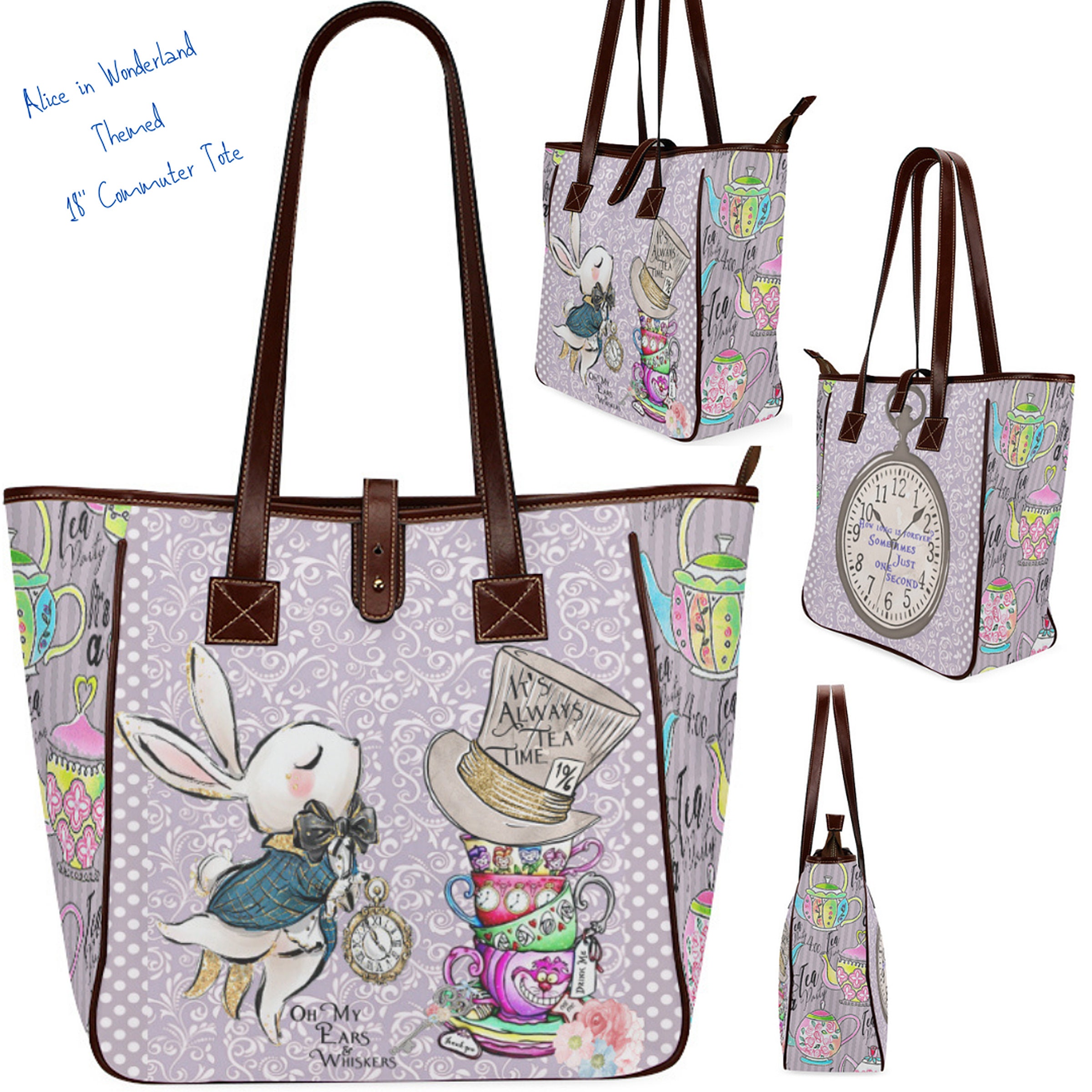 Brown Bear Print Retro Cute Daily All-Match Simple Small Square Bag Classic  Lolita Shoulder Messenger Bag