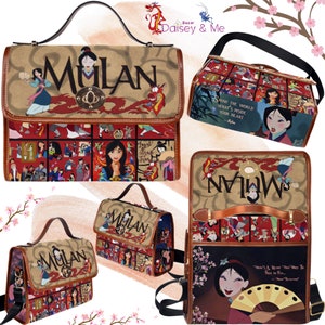 Mulan Bag • Crossbody Bags for Her • Mulan • Bags and Gifts • Retro Messenger Bag • Princess Mulan Bags  • Princess Bags • Mulan Gift