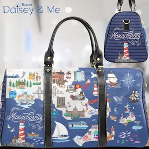 Map Bag • Coastal Bag • Overnight Bag • Travel Bag • Vacation Bag • Summer Bags • Martha’s Vineyard • Nantucket • Cape Cod • Bags and Gifts