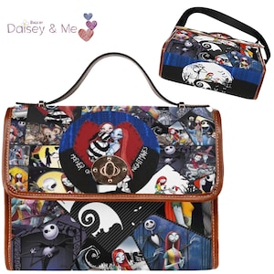 Sally and Jack ∙ Crossbody Messenger Bag ∙ Mother of Nightmares ∙ Halloween Gift for Her ∙ Bags for Her ∙ Doctor Bag ∙ Diaper Bag ∙ Umbrella