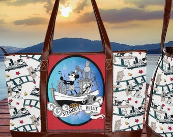 Mickey • City Tote ∙ Steamboat Willie • Diaper Nursing Supplies Mom Bag • Weekender Travel Work or School Bag Bags and Accessories