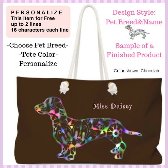 Unique Design Duffel Bag Dachshund Puppy Travel Tote Bag Handbag Crossbody Luggage