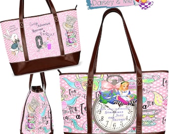 Alice in Wonderland Bag ∙ Alice in Wonderland ∙ Alice Bags ∙ Alice in Wonderland Travel Bag ∙ Alice in Wonderland Purse ∙ Alice Gift for Her