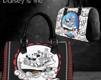 Mickey Handbag Purse Satchel • Steamboat Willie • Mickey Bag • Weekender • Travel Bag • Diaper Bag • Backpack • Bags and Gifts