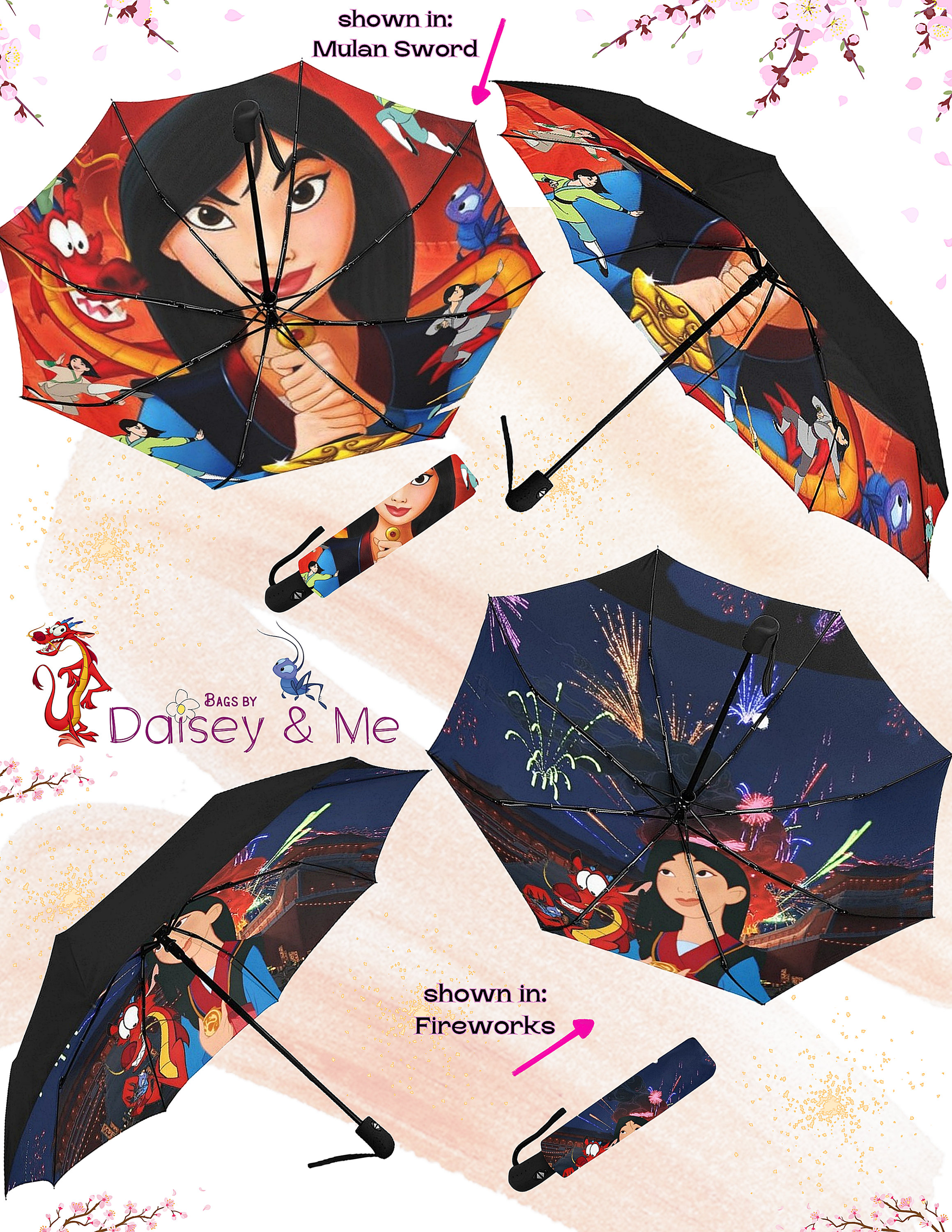 Discover Cute Princess Mulan Umbrella