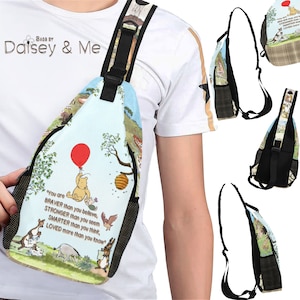 Crossbody Sling Backpack ∙ Classic Winnie the Pooh ∙ Piglet ∙ Chest Bag • Travel Bag ∙ Winnie the Pooh Gift ∙ Pooh Bear ∙ Bags and Gifts
