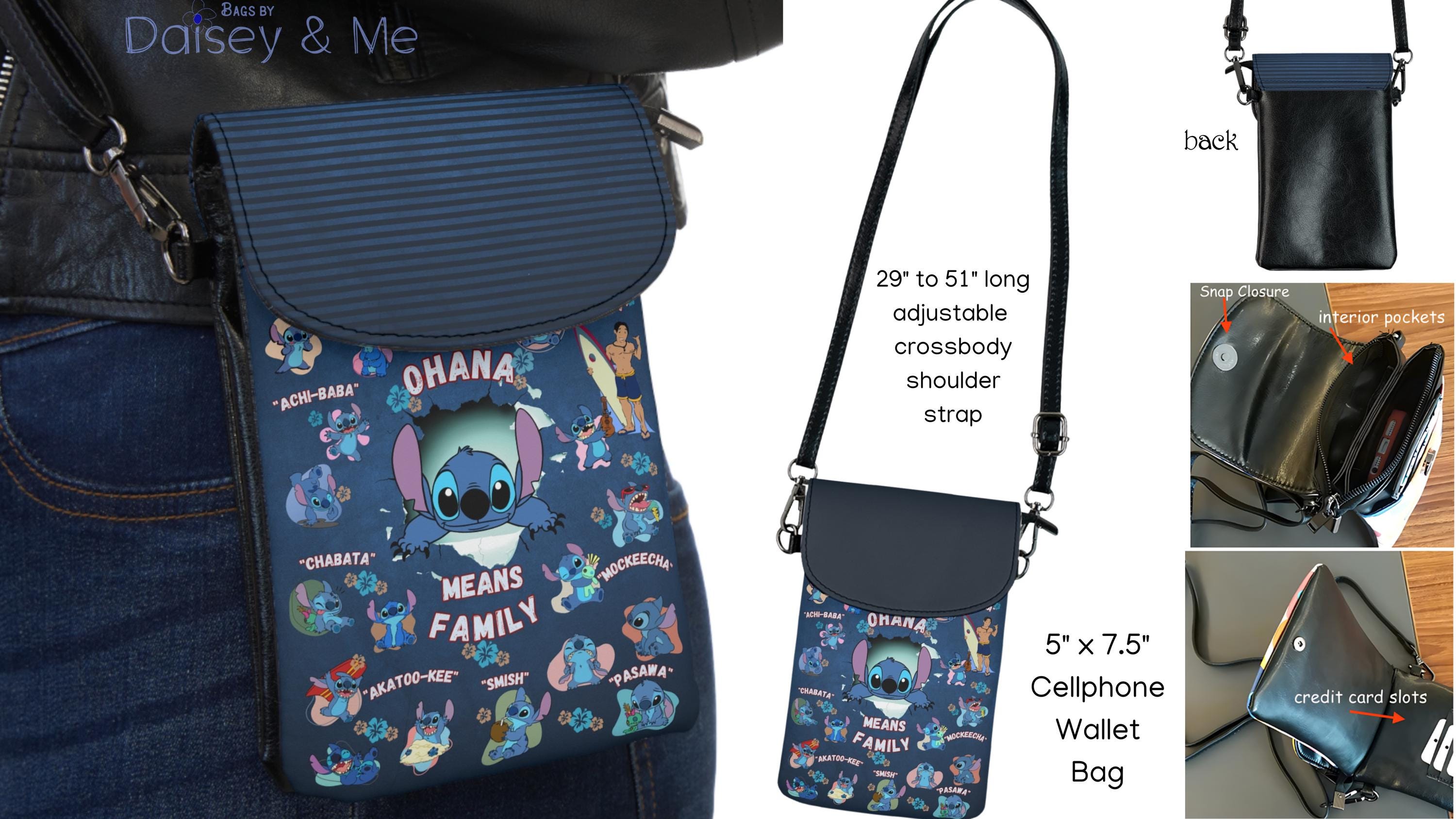 Stitch ∙ Cell Phone Bag • Wallet Gift • Stitch Bag  display picture 1