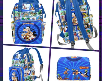 Goofy and Friends ∙ Goofy Circle of Friends ∙ Goofy Cartoon ∙ Funny Character ∙ Diaper Bag ∙ Duffel ∙ Saddle Bag ∙Totes ∙Rucksack ∙ Umbrella