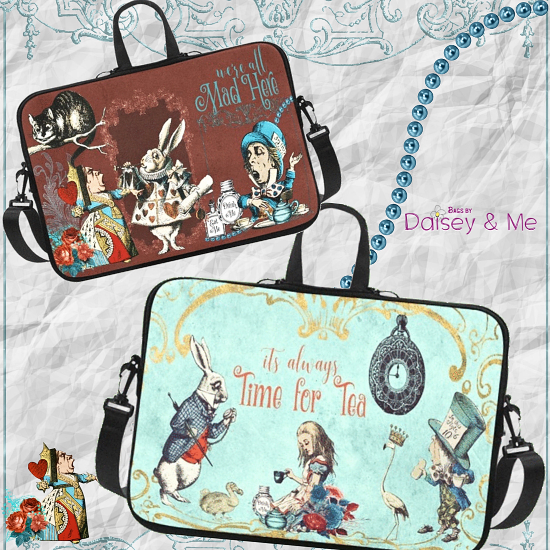 Alice in wonderland laptop bag hotsell