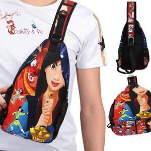 Mulan • Sling Packbag ∙ Mulan Bag ∙ Crossbody Chest Bag ∙ Bags and Gifts • Princess Bags ∙ Backpack Gift ∙ Diaper Bag Gift ∙ Mushu Gifts