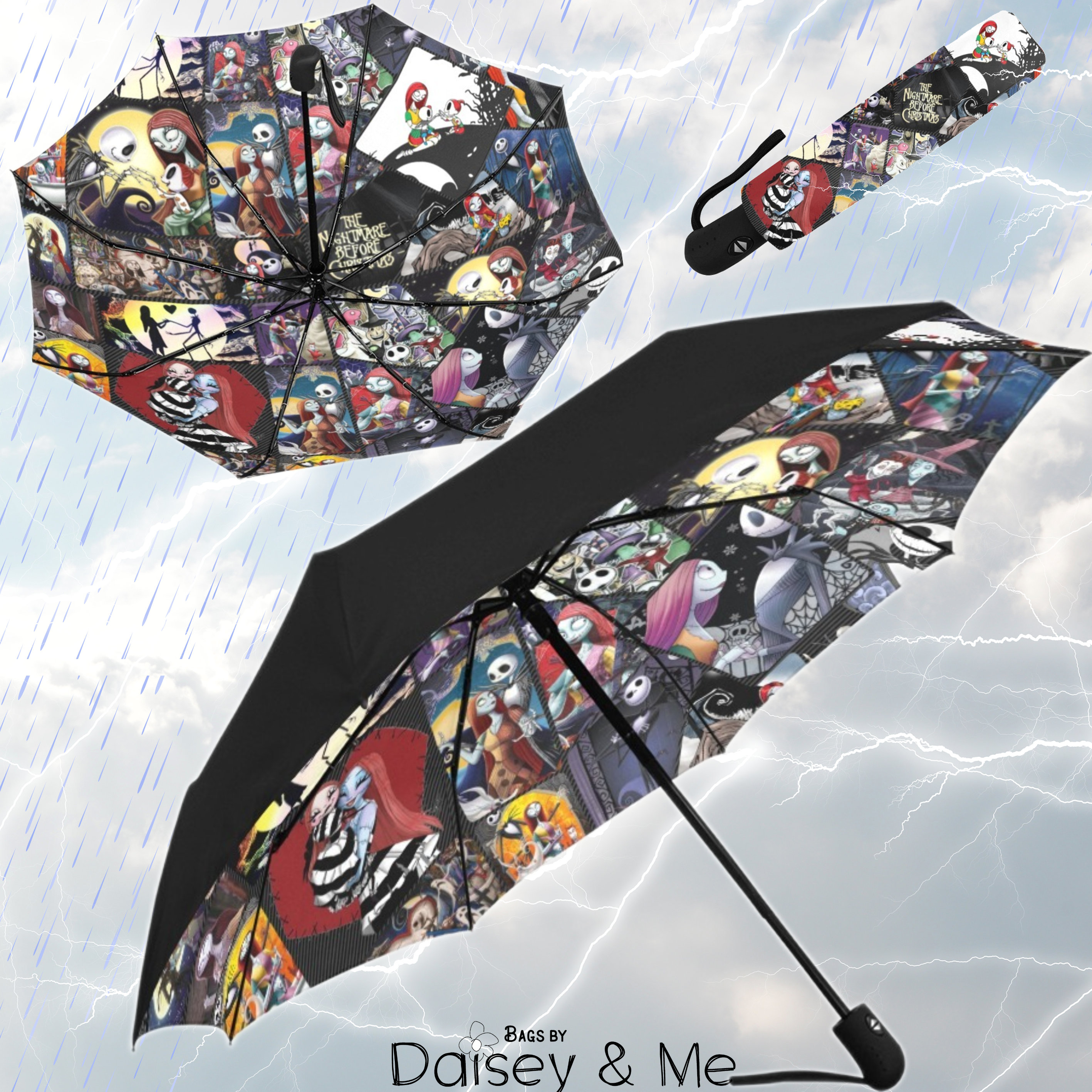 Discover Sally and Jack Halloween Umbrella
