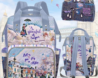 Mary Poppins ∙ Backpack ∙ Diaper Bag ∙ Crossbody Bag for Women ∙ Travel Bag ∙ Insulated Bag ∙ Overnight Bag ∙ Rain Umbrella ∙ Nanny Gifts