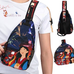Mulan Bag • Sling Bag ∙ Mulan ∙ Chest Bag • Crossbody Bag ∙ Princess Bag ∙ Princess Mulan Bag ∙ Mulan Gift ∙ Backpack ∙ Mulan and Mushu