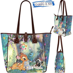 Bambi Bag • Gift for Her • Bambi • Bags and Gifts • Bambi and Friends • Thumper • Flower • Cute Woodland Animals Gifts • Bambi Gifts