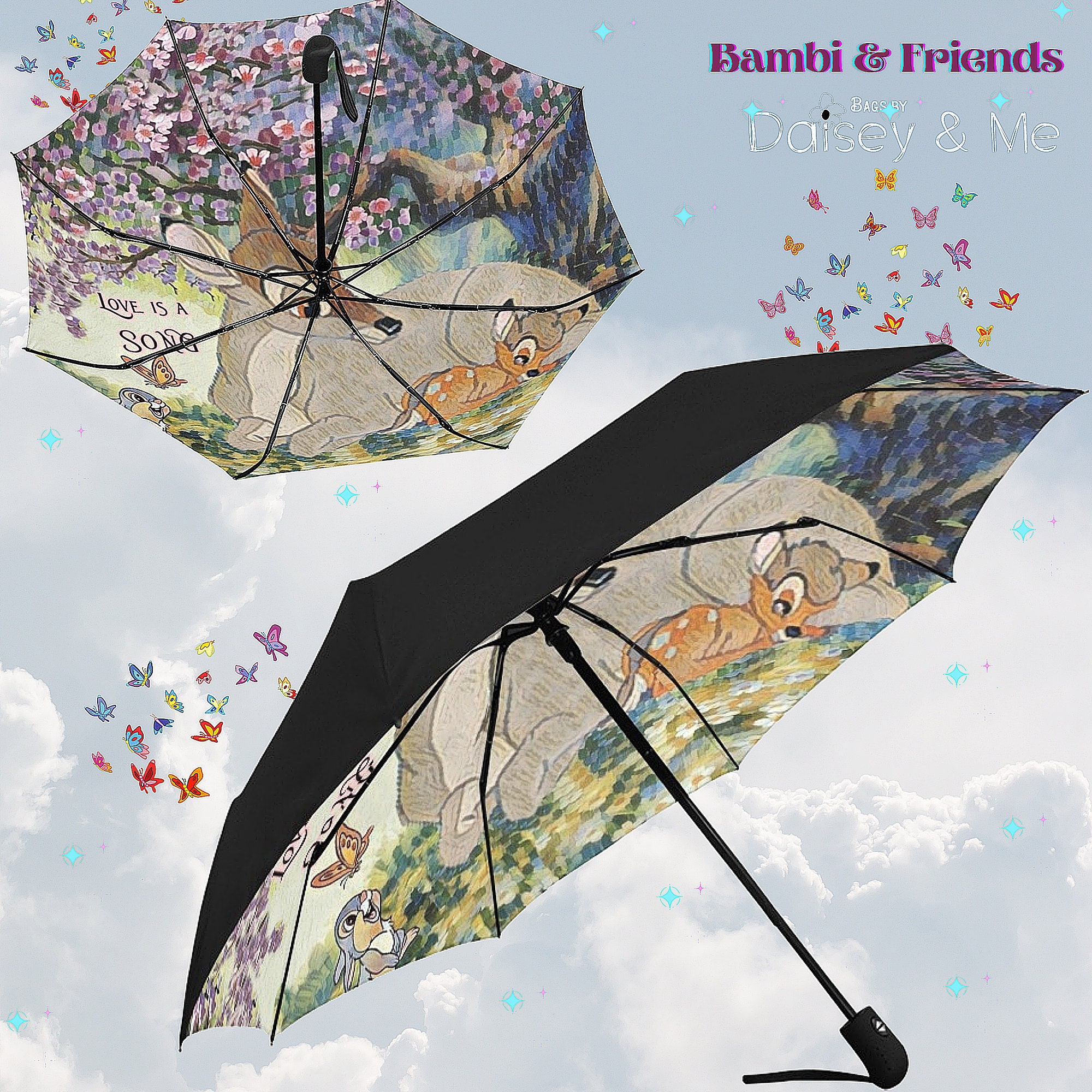Discover Cute Bambi Umbrella, Baby Deer Gift, Cute Rabbit Gift