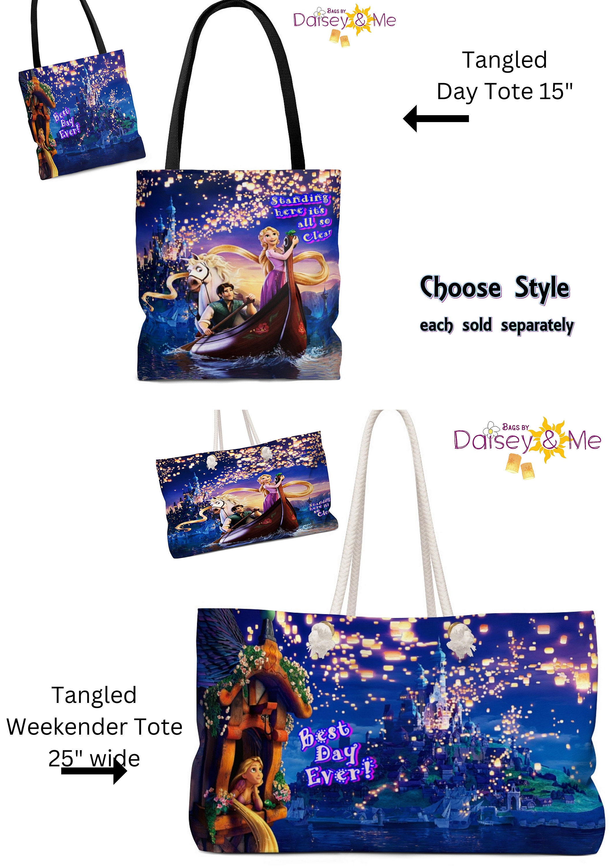 Tangled Rapunzel Commuter Tote Tangled Princess Fairytale inspired Rapunzel Satchel BagSteampunk Crossbody Bags Backpack Umbrella Etsy