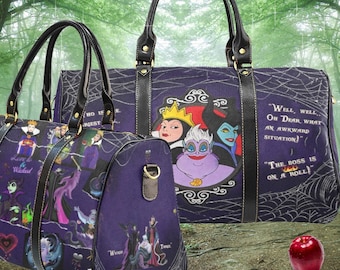 Princess Villains ∙ Evil Queen ∙ Villains Crossbody ∙ Doctor Bag ∙ Travel Bag ∙  Maleficent ∙ Ursula ∙ Best Bags for Women ∙ Villain Gift