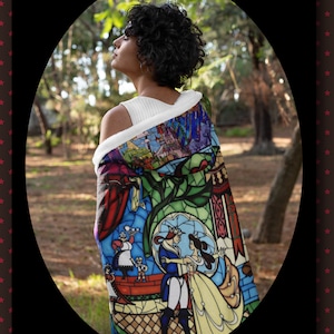 Blanket Gift • Beauty and the Beast ∙ Beauty and the Beast Blanket • Beauty and the Beast Bags and Gifts • Weekend Gift for Her • Belle Gift