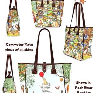 Winnie the Pooh Travel Bag for Women Overnight Bag Honey Bee Crossbody Bag for Women Various Sizes Backpack Diaper Bag Commuter Bag Beehive
