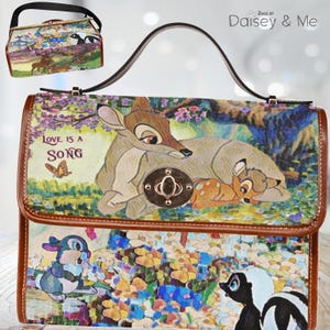 Bambi ∙ Gifts for Her ∙ Bambi Bag ∙ Baby Deer Gift ∙ Satchel Handbag Gift • Bags and Purses • Cute Rabbit Gift ∙ Baby Woodland Animals Gift