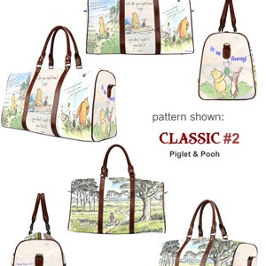 Pooh and Piglet Doctor Bag Large Tote Bag Winnie the Pooh 100 Acre Wood Classic Pooh Tote Bag Commuter Bag Wallet Umbrella image 4