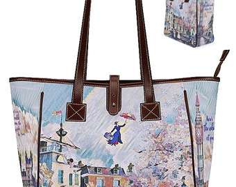 Mary Poppins ∙ Mary Poppins Bag ∙ Computer Bag ∙ Travel Bag ∙ Crossbody Bag ∙ Nanny Gifts ∙ Weekender Bag ∙ London Gifts ∙ Poppins Umbrella
