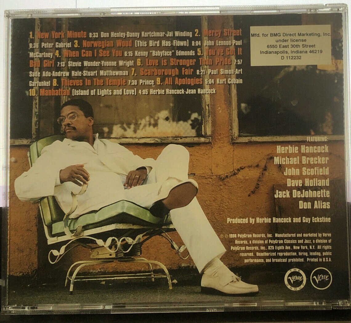 Herbie Hancock The New Standard Jazz CD1996 Verve Label Like Etsy