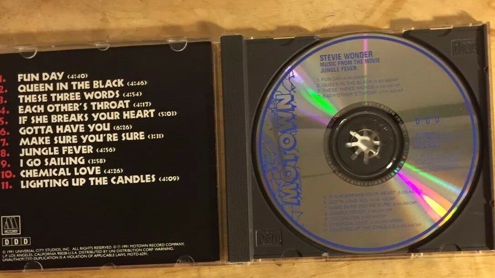 Jungle Fever Music From the Movie, Stevie Wonder CD Etsy