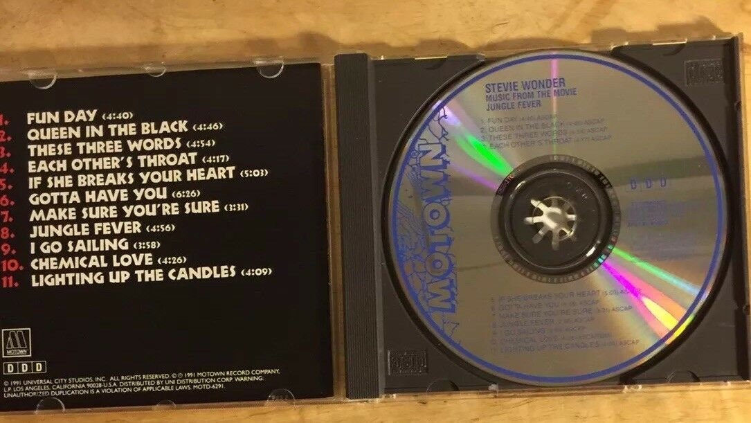 Jungle Fever Music From the Movie Stevie Wonder CD Etsy