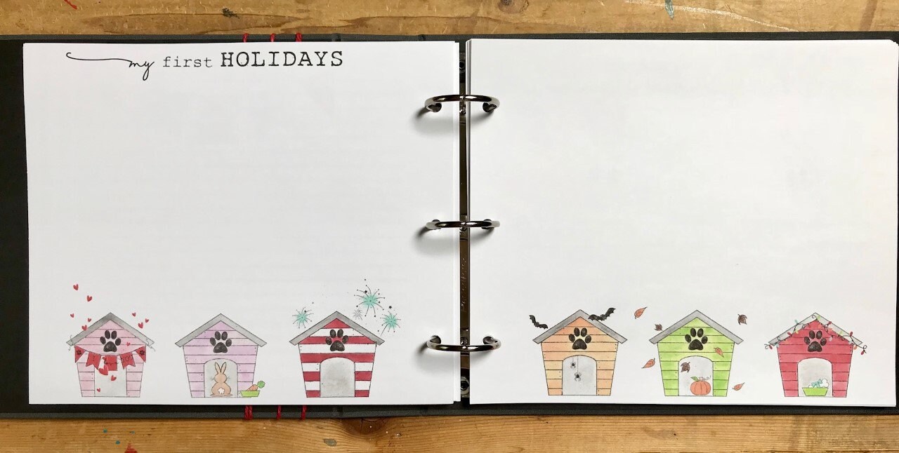 Pet Memory Book // Dog House Cover // Handmade Dog Memory Book Etsy