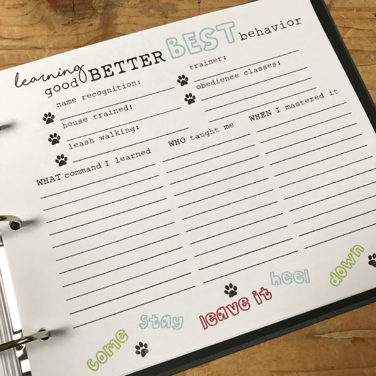 Pet Memory Book // Wreath Cover // Handmade Dog Memory Book Etsy