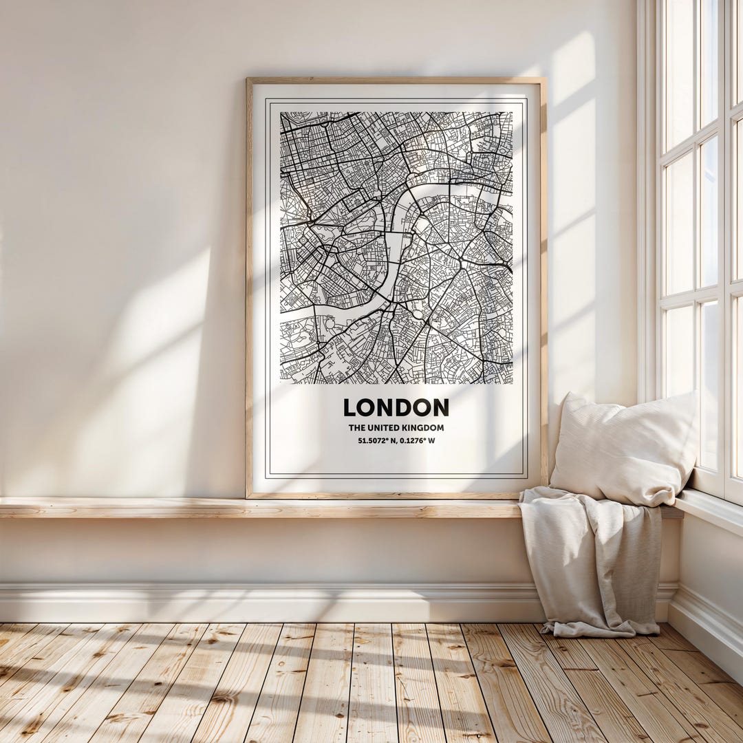 Personalised Street Map Poster – Custom Coordinates & Location Art ...