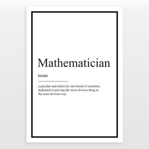 Matematyk - Definicja Drukuj