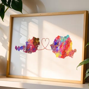 Austria and Romania - Travel - Watercolour print