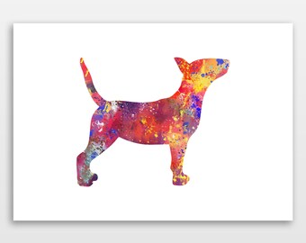 Bull Terrier poster, Bull Terrier Print