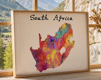 South Africa poster - Watercolour print
