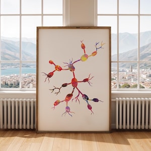 Lymph Node Poster - Watercolour print