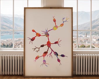 Lymph Node Poster - Watercolour print